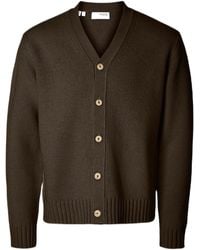 SELECTED - Cardigan Ls Cody Breit Relaxed Vest - Lyst
