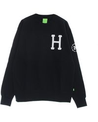 Huf - Sudadera Con Cuello Redondo De Hombre Forever Crew Azul Marino - Lyst