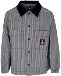 USUAL - Inner Peace Jacket Shirt Met Lange Mouwen Grijs/Zwart - Lyst
