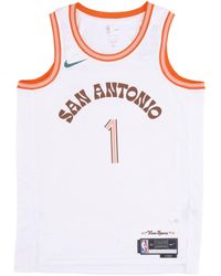Nike - Herren-Basketball-Tanktop Nba City Edition 2023 Dri-Fit Swingman-Trikot Nr. 1 Victor Wembanyama Sanspu Weib - Lyst