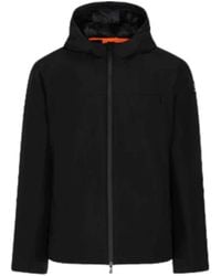 Suns - Chaqueta De Hombre Aurelio Long Velour Negro - Lyst
