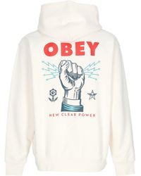 Obey - Leichtes Herren-Sweatshirt Mit Kapuze, New Clear Power Hoodie, Ungebleichtes Fleece - Lyst