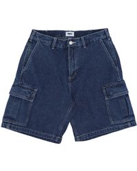 Obey - Bigwig Baggy Denim Cargo Short Jeans Stone Wash - Lyst