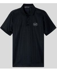 EA7 - Polo Ventus7 Schwarzer Mann - Lyst