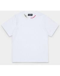 DSquared² - Camiseta Con Bordado Bebe Blanco - Lyst