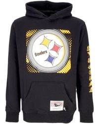 Mitchell &amp; Ness - Sudadera Con Capucha Para Hombre Nfl Big Face 7.0 Sudadera Con Capucha Pitste Negro - Lyst