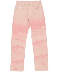 BBCICECREAM - Jeans Mountain Imprimer Astro Denim Pant Rose - Lyst