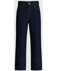 Marella - Jeans Bijgesneden Vrouw Blauwe Nacht - Lyst