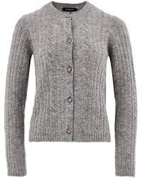Gran Sasso - Cardigan Avec Travail Treck - Lyst