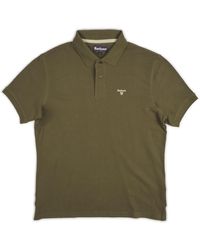 Barbour - Pique Sports Polo Mml1367 Ol71 Oliv - Lyst