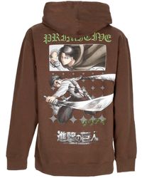 Primitive Skateboarding - Sweat A Capuche Scout Pour Hommes X Attack On Titan Marron - Lyst