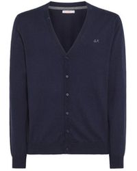 Sun 68 - Cardigan Bleu Marine K43103 - Lyst