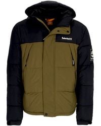Timberland - Archive Puffer Jacket Donsjack Zwart/Donkerolijf - Lyst