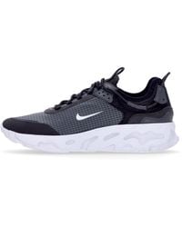 Nike - React Live Lage Herenschoen Zwart/Wit/Dk Smoke Grijs - Lyst