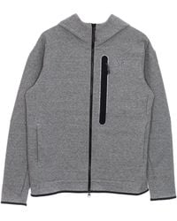 Nike - Lichtgewicht Herensweatshirt Met Capuchon En Rits Tech Fleece Hoodie Met Volledige Ritssluiting Revival Zwart/Htr - Lyst