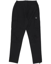 DOLLY NOIRE - Lange Herenbroek Katoen Ripstop Vetersluiting Easy Cargo Zwart - Lyst