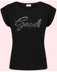 GAUDI - T-Shirt Met Handtekening Zwarte Vrouw - Lyst
