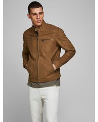 Jack & Jones - Jackets And Jackets 12147218 Rocky Cognac - Lyst