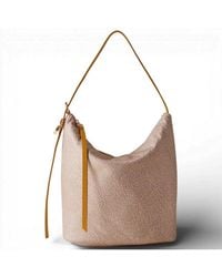 Borbonese - Secchiello M Tasche. Sand/Saffron - Lyst