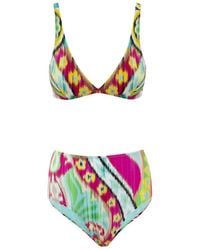 Etro - Bikini Met Slip Alto - Lyst