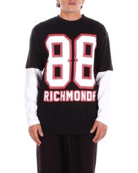 John Richmond - T-Shirts En Polo Zwart - Lyst