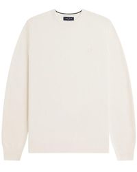 Fred Perry - Sweaters Cream - Lyst