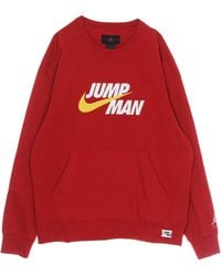 Nike - Sudadera Ligera Con Cuello Redondo Para Hombre Jumpman Fleece Crew - Lyst