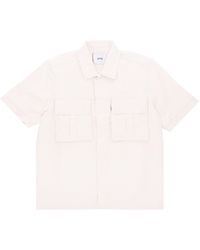 Arte' - Peter Detail Pocket Twill Shirt Short Sleeve Shirt - Lyst