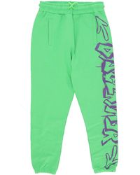 DISCLAIMER - Lightweight Tracksuit Pants For Side Logo Pant Lime/St - Lyst