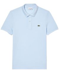 Lacoste - T-Shirts And Polos Azure - Lyst