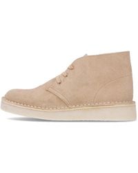 Clarks - Chaussures De Style De Vie Pour Hommes Desert Coal En Daim Clair - Lyst