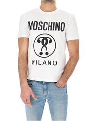 Moschino - T-Shirt Blanc - Lyst