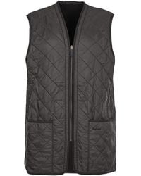 Barbour - Interior Quilt Polarquilt Waistcoat Zip Mli0002 Bk91 - Lyst