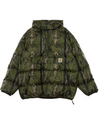 Carhartt - Jones Anorak Donsjack Pullover Camo Tree/Groen - Lyst
