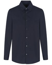ARMANI EXCHANGE - Blauwe Hemden - Lyst
