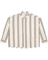 Thinking Mu - Shirt Volwassen Jim Gestreept - Lyst
