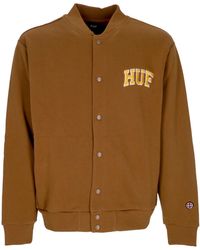 Huf - Leichtes College-Sweatshirt Fur Herren, Sportlicher Cardigan Aus Gummi - Lyst