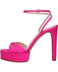 Casadei - Fuchsia Sandalen - Lyst