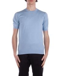 Tagliatore - Knitted Fox Pe Pwe25 Sky Three Quarters Sky - Lyst