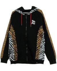 DOLLY NOIRE - Sweat A Capuche Zippe Safari Noir Pour Hommes - Lyst