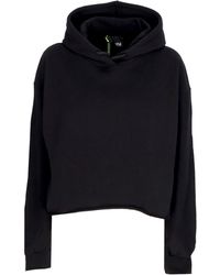 DISCLAIMER - Short Hoodie W Strass Logo Crop Hoodie - Lyst