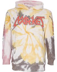 Market - Sweat A Capuche Leger Iron Tie-Dye Pour Homme X Smiley - Lyst
