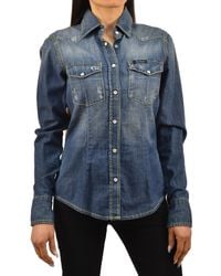 Roy Rogers - Denim Shirt Cotton Buttons Mod.Ellie T-604 - Lyst