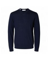 SELECTED - Slhtray Ls Brei Merino Roll Hals Noos - Lyst