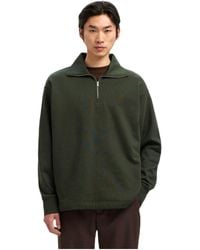 SELECTED - Phenol Relax Aron Ls Half Zip Sweat - Lyst
