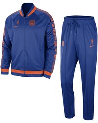 Nike - Chandal Completo Para Hombre Nba Courtside Starting Five Dri Fit Chandal Neykni Rush Azul/Naranja Brillante - Lyst