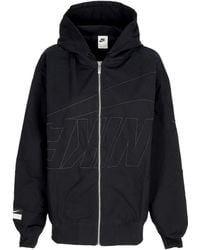 Nike - Chaqueta De Danza Extragrande W Sportswear Para Mujer Negro/Negro - Lyst