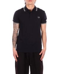 Fred Perry - T-Shirt En Polo Marine Groen - Lyst
