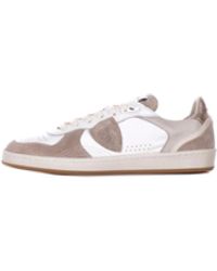 Philippe Model - Baskets Beiges Blancs - Lyst