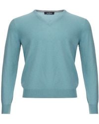Gran Sasso - Cashmere V-Neck Sweater - Lyst